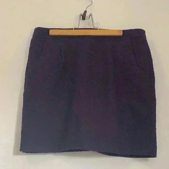 Jacob Purple knit, fully lined, mini skirt ,  size 6. - Picture 2 of 7